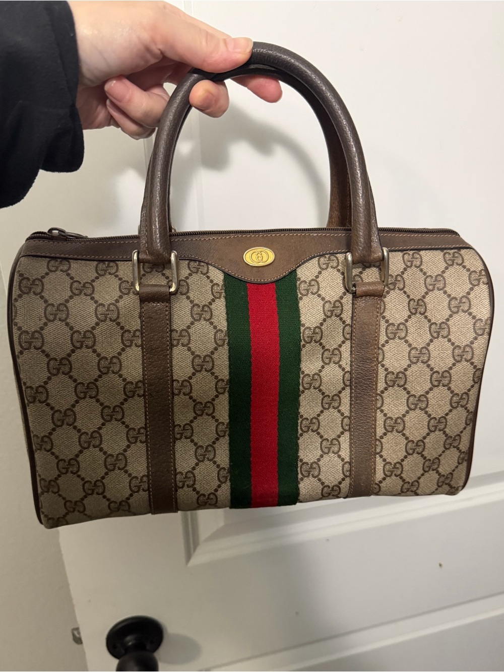Gucci GG Supreme Boston Bag